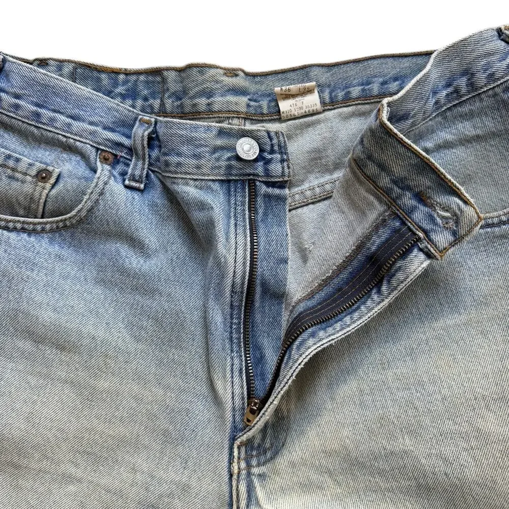 Vintage 90s Levis 560 Thrashed Distressed Jeans 36x32 Made‎ in Canada Grunge